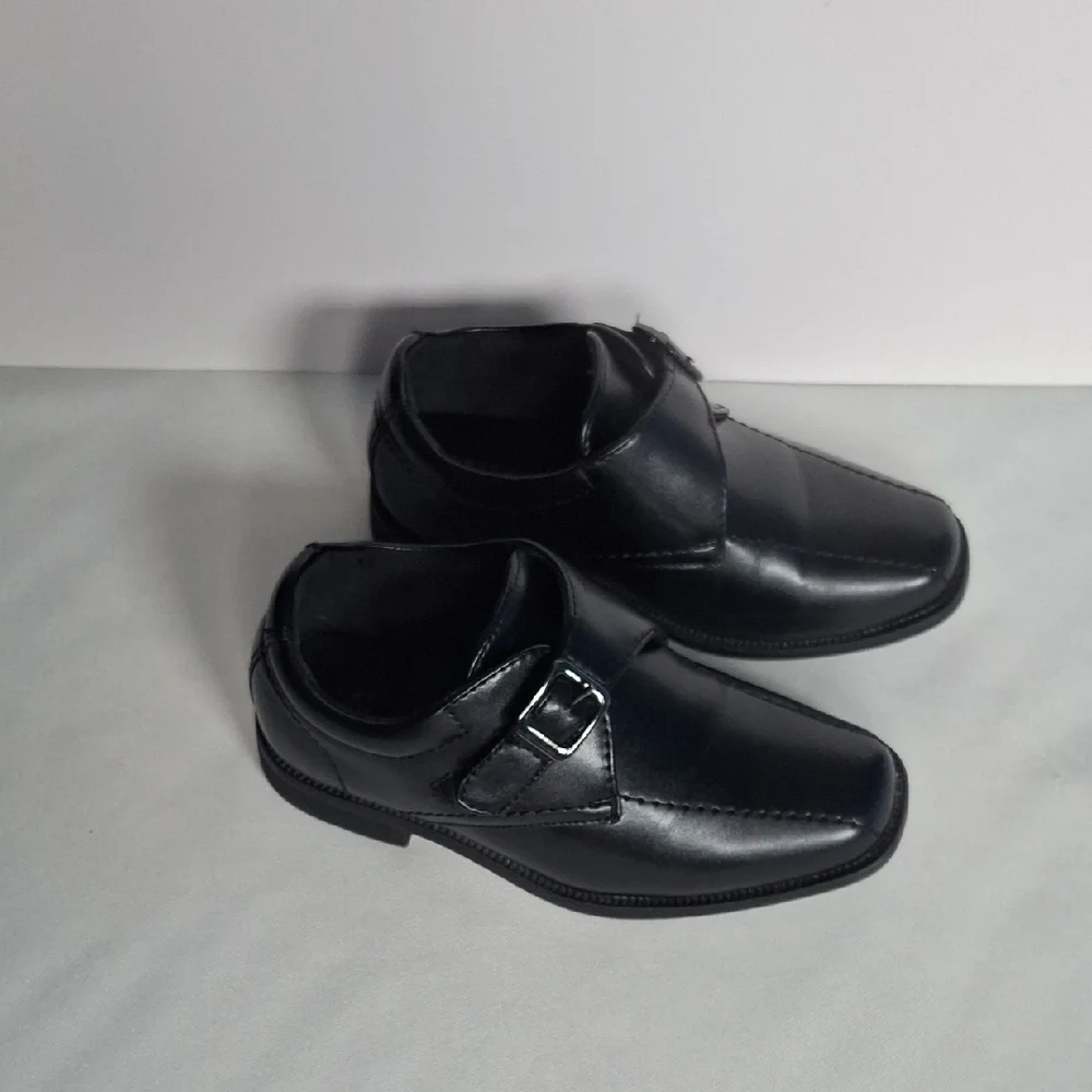 Perry Ellis Boys' Black Dress Monk Strap Shoes Toddler Kids Size‎ 10